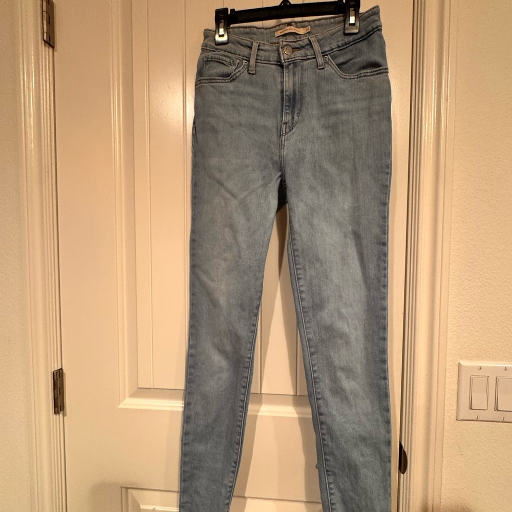 Light Blue high rise Women's skinny Jeans
